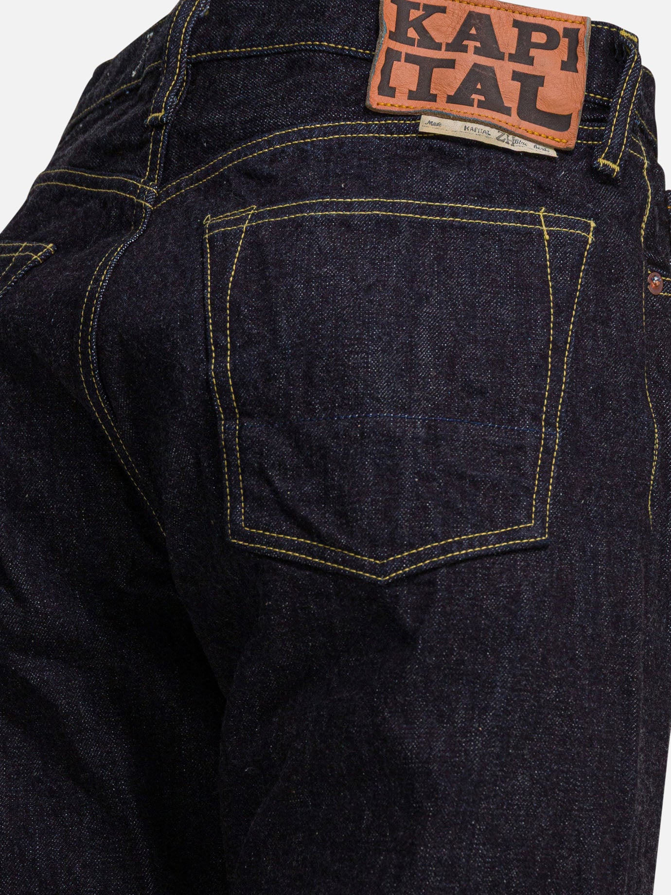 Straight-leg jeans Solid colour Blue - KAPITAL Men | PDP | VIETTI Online Store | Zoom-Modal_6