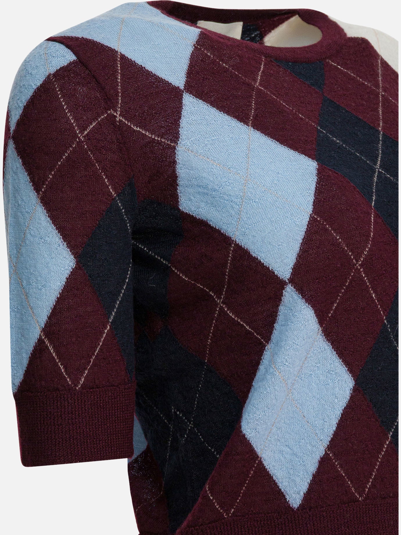 Maglioni girocollo Argyle Bordeaux - Khaite Donna | PDP | VIETTI Online Store | Zoom-Modal_4