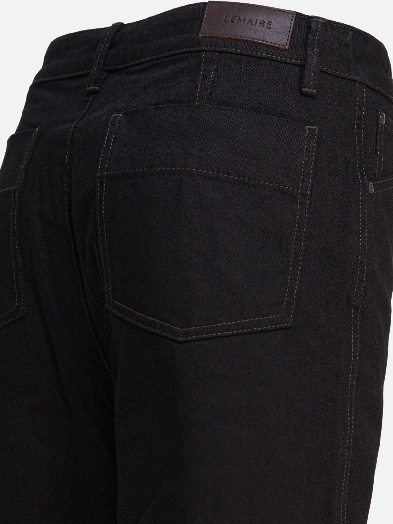 Straight-leg jeans Solid colour Black - Lemaire Women | PDP | VIETTI Online Store | Zoom-Modal_4