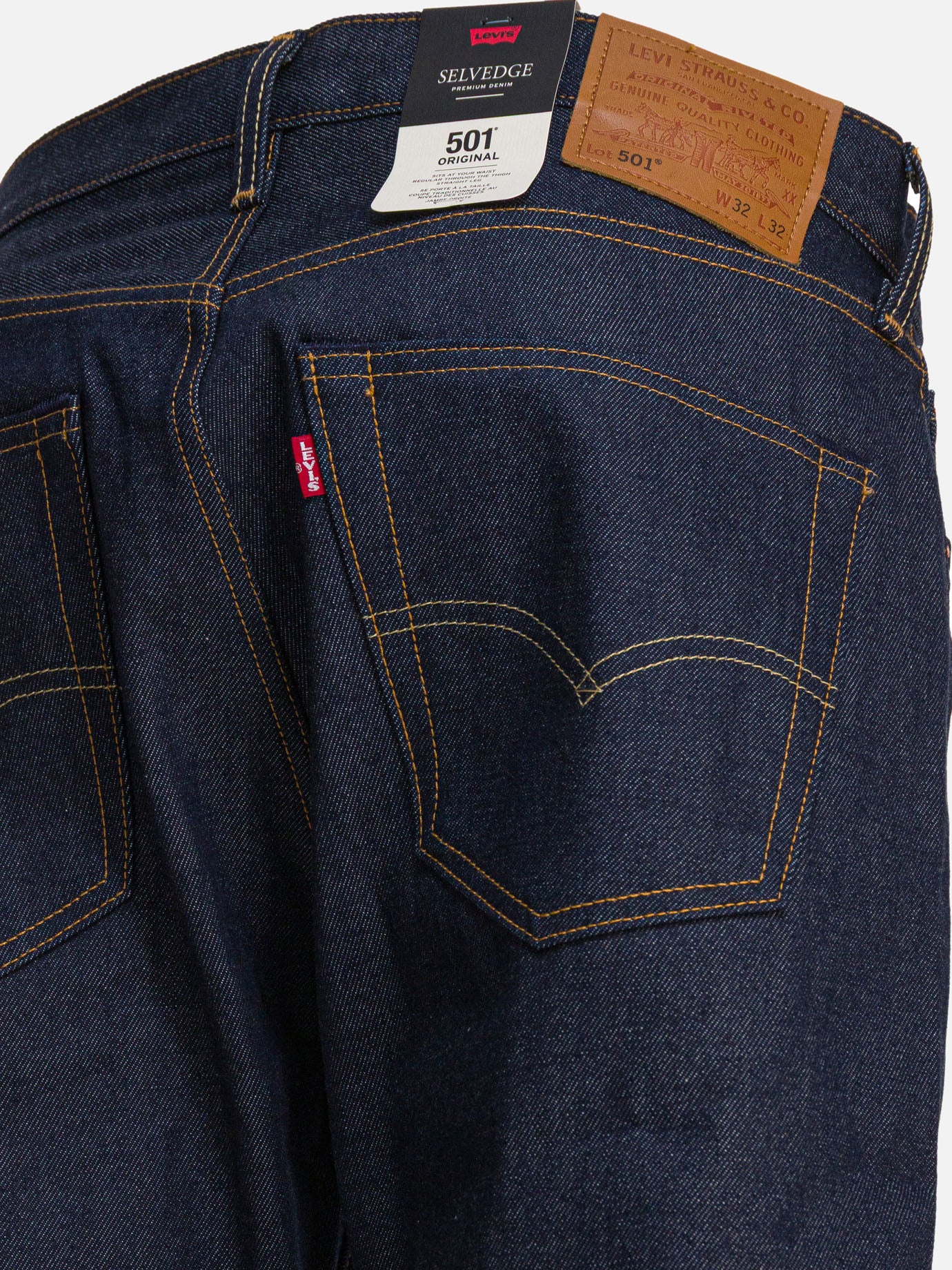 Straight-leg jeans Solid colour Blue - Levi's Men | PDP | VIETTI Online Store | Zoom-Modal_4