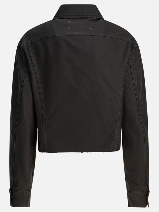Denim jackets Solid colour Black - Maison Margiela Women | PLP | VIETTI Online Store | 2