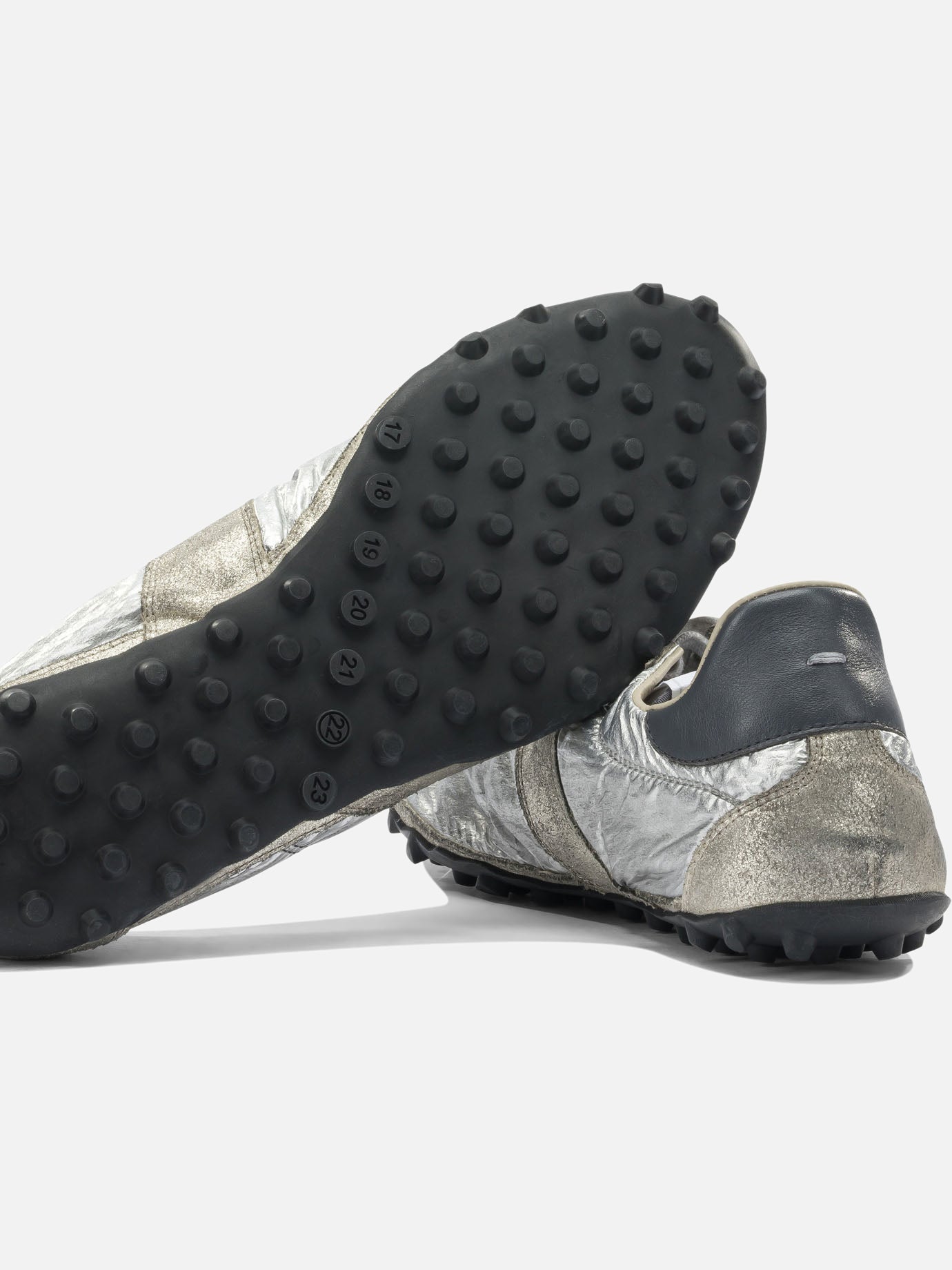 Low top sneakers 90% polyester 10% polyamide - 100% rubber Silver - Maison Margiela Men | PDP | VIETTI Online Store | Zoom-Modal_5