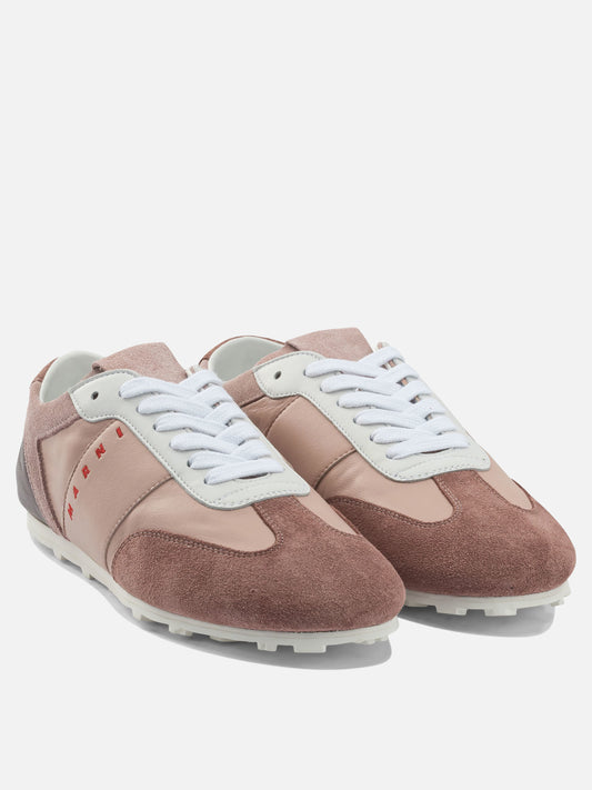 Low top sneakers 100% ovine leather - 100% rubber Pink - Marni Women | PLP | VIETTI Online Store | 2
