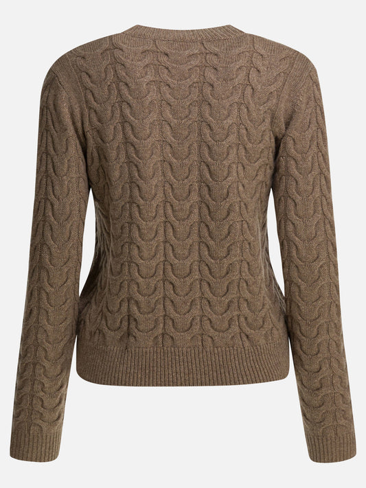 Crewneck sweaters Textured knit Brown - Max Mara Women | PLP | VIETTI Online Store | 2