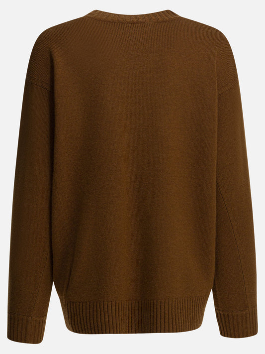 Crewneck sweaters Embroidered Brown - Max Mara Women | PLP | VIETTI Online Store | 2