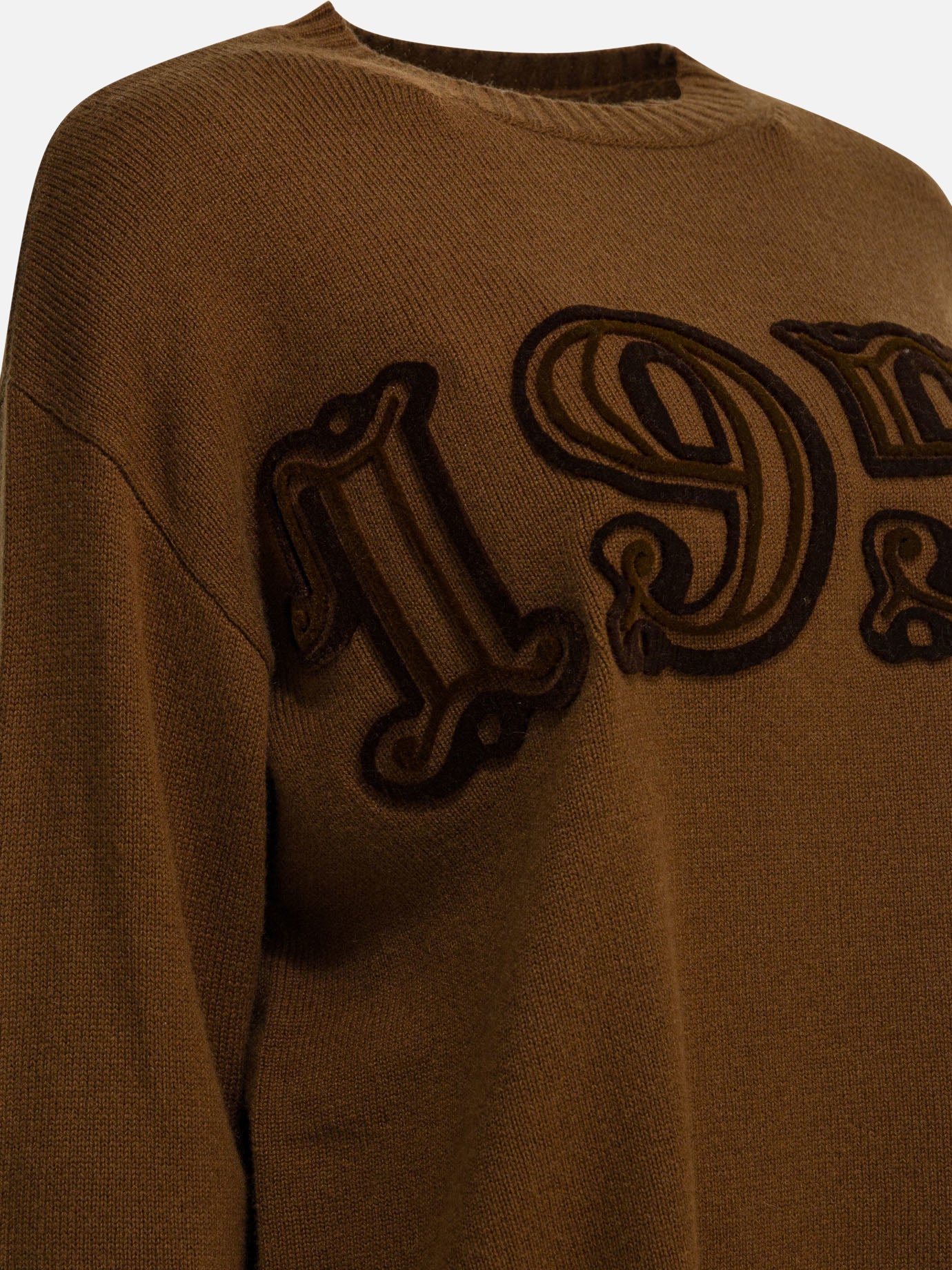 Crewneck sweaters Embroidered Brown - Max Mara Women | PDP | VIETTI Online Store | Zoom-Modal_4