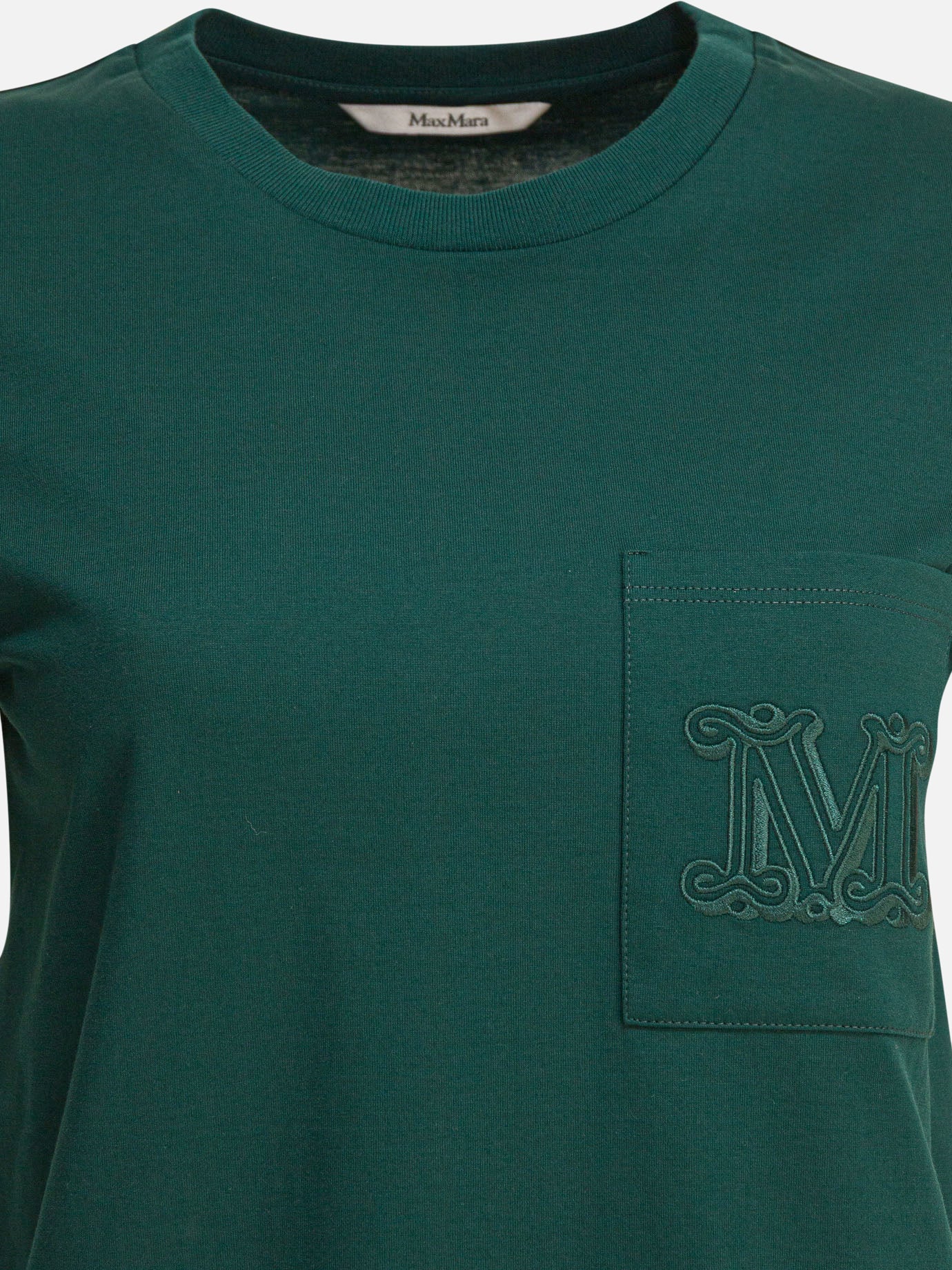 Crewneck t-shirts Logo Green - Max Mara Women | PDP | VIETTI Online Store | Zoom-Modal_4