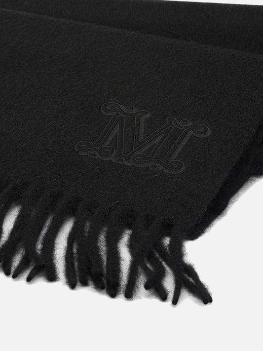 Fringed scarves 100% camel Black - Max Mara Women | PLP | VIETTI Online Store | 2