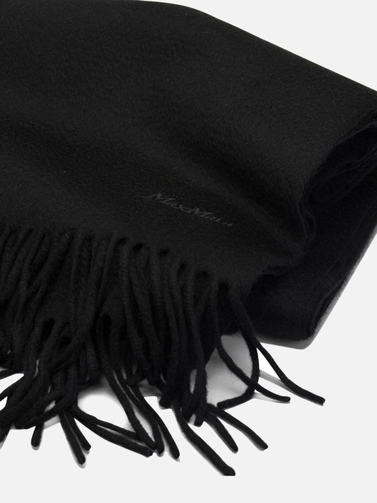 Fringed scarves 100% camel Black - Max Mara Women | PLP | VIETTI Online Store | 2