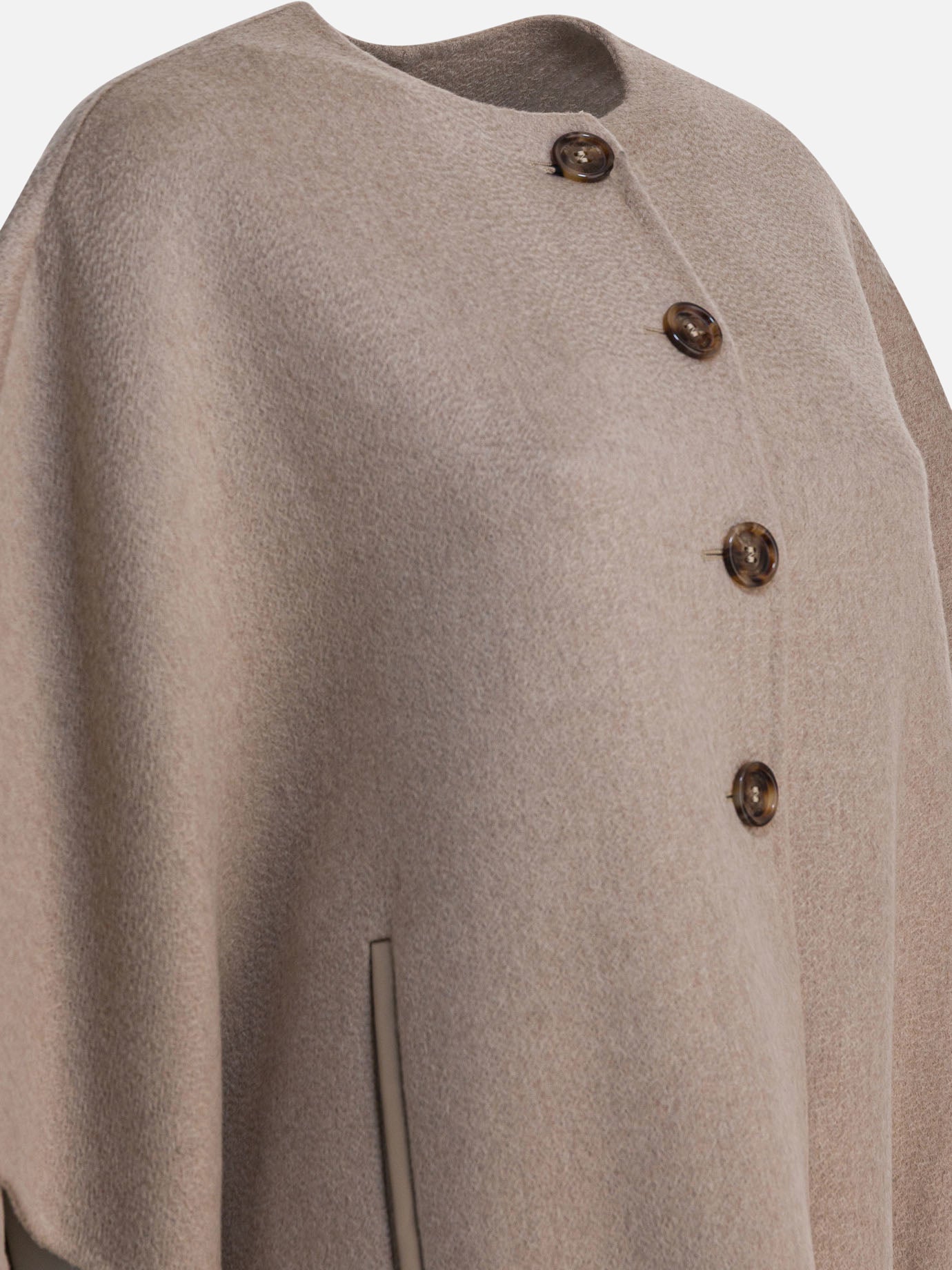 Capes Solid colour Beige - Max Mara Women | PDP | VIETTI Online Store | Zoom-Modal_4