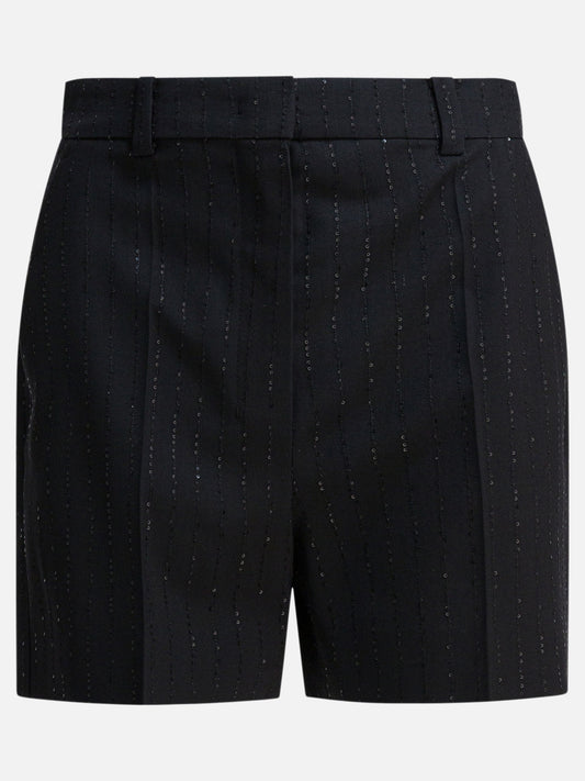 Max Mara Pianoforte Wool five-pocket shorts Black