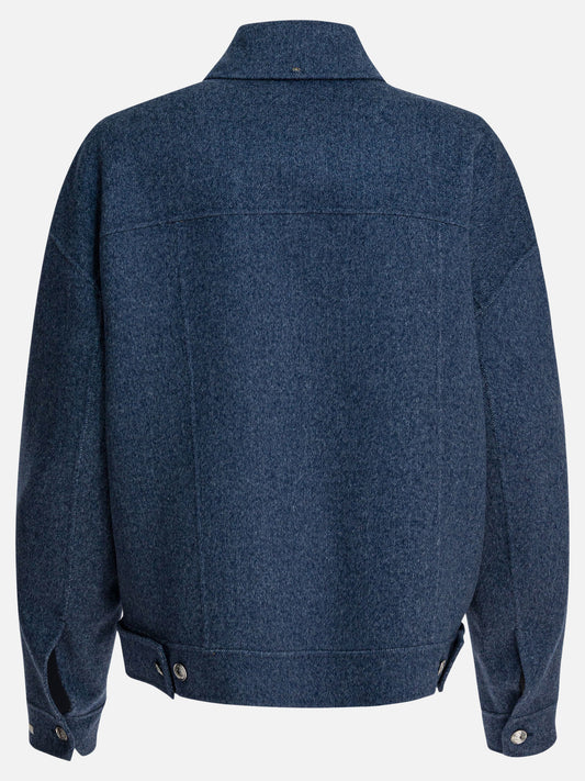 Overshirt jackets Solid colour Blue - Max Mara Sportmax Women | PLP | VIETTI Online Store | 2