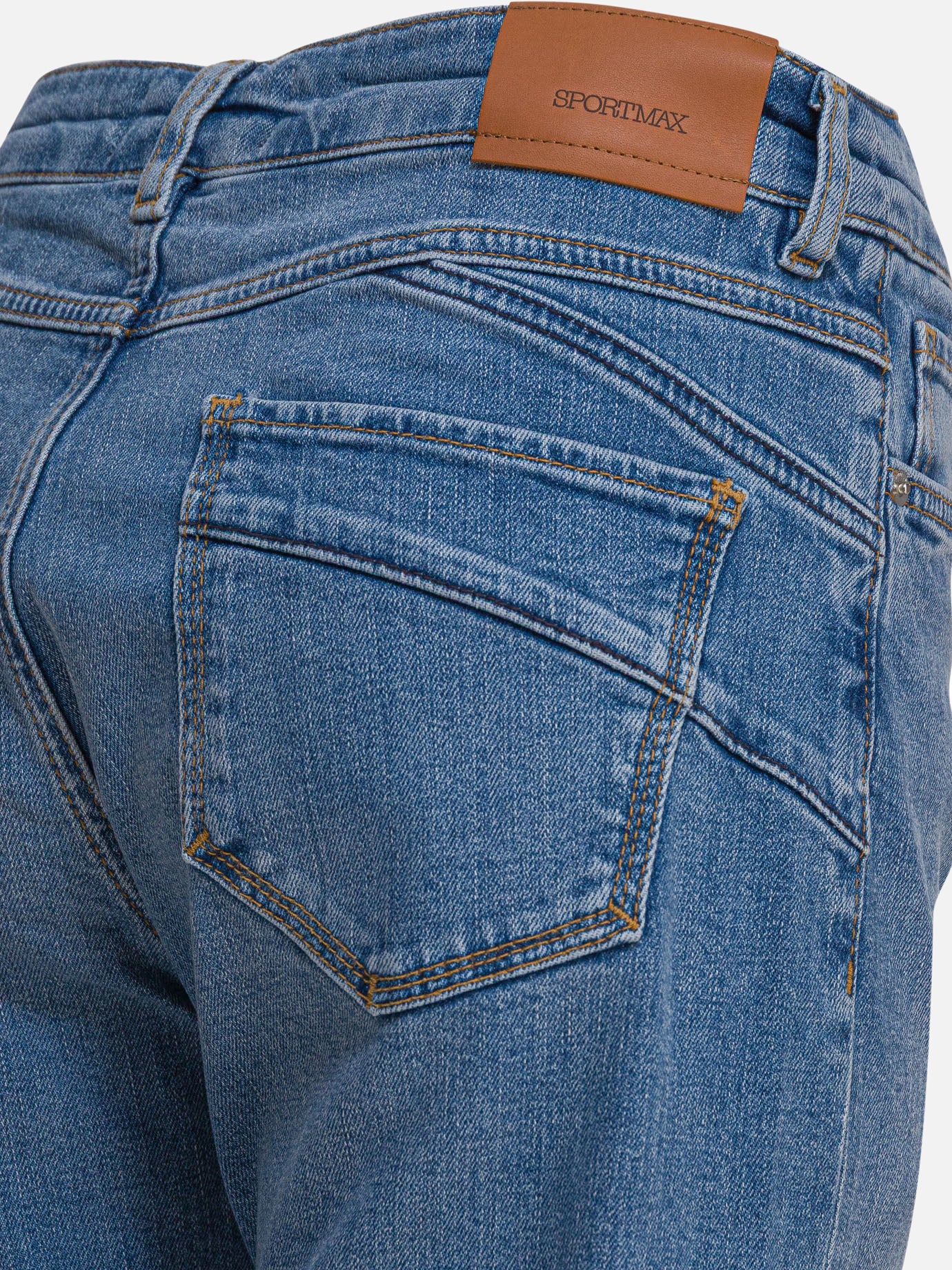 Straight-leg jeans Solid colour Blue - Max Mara Sportmax Women | PDP | VIETTI Online Store | Zoom-Modal_4