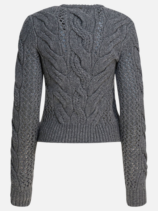 Crewneck sweaters Solid colour Grey - Max Mara Sportmax Women | PLP | VIETTI Online Store | 2