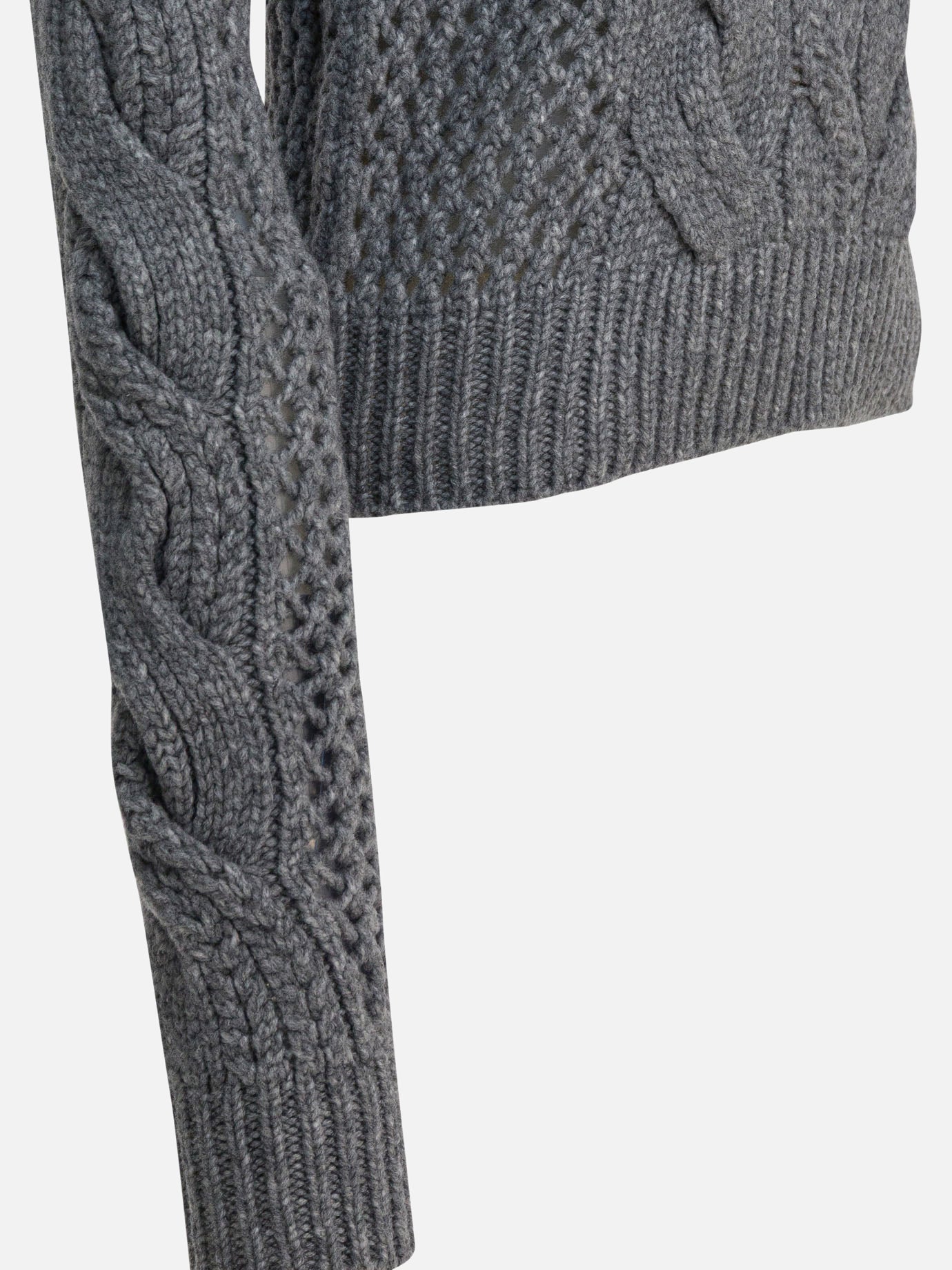 Crewneck sweaters Solid colour Grey - Max Mara Sportmax Women | PDP | VIETTI Online Store | Zoom-Modal_4
