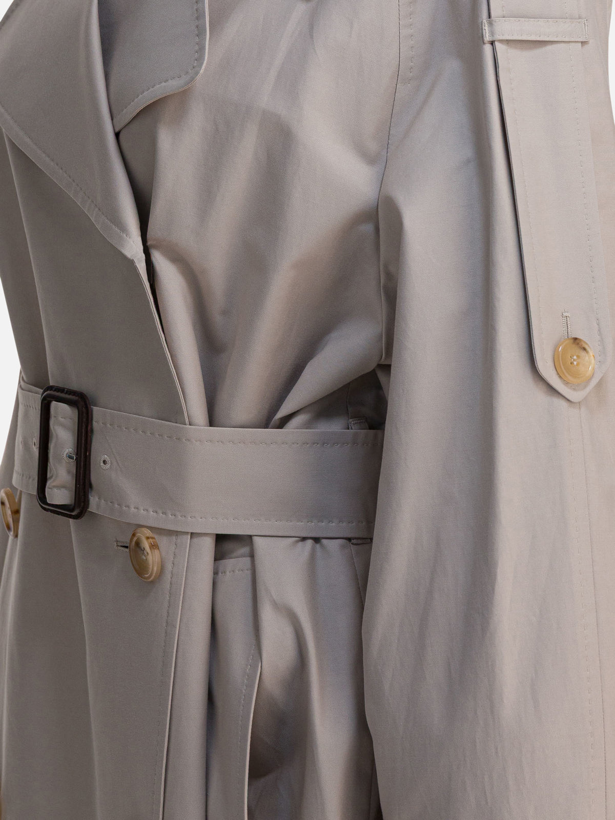 Max Mara The Cube Double-breasted cotton twill trench coat Beige