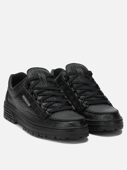 Low top sneakers 100% leather - 100% fabric - 100% rubber Black - Mephisto Men | PLP | VIETTI Online Store | 2