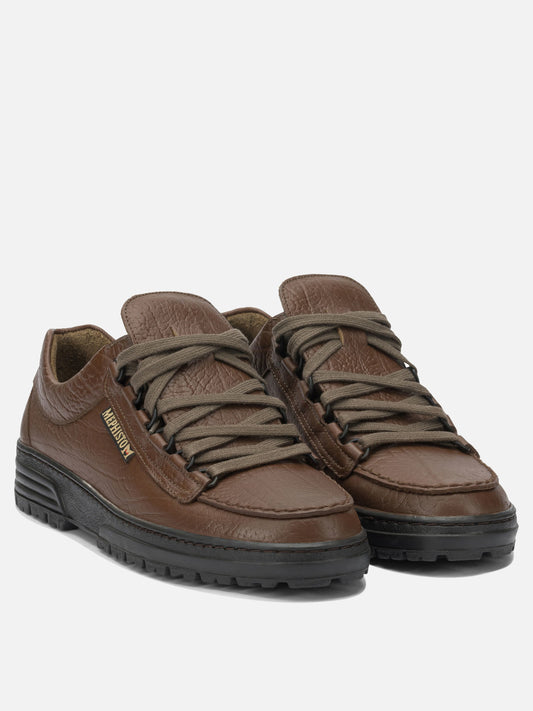 Low top sneakers 100% leather - 100% fabric - 100% rubber Brown - Mephisto Men | PLP | VIETTI Online Store | 2