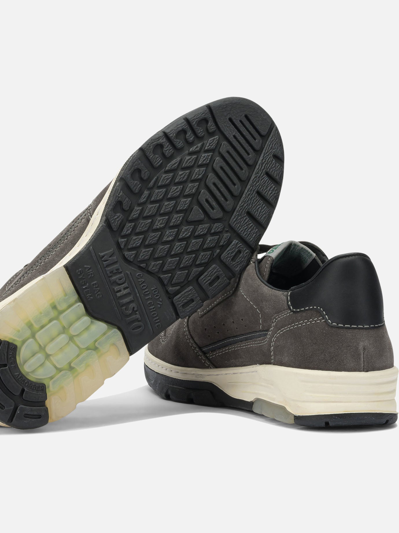 Low top sneakers 100% leather - 100% rubber Grey - Mephisto Men | PDP | VIETTI Online Store | Zoom-Modal_5