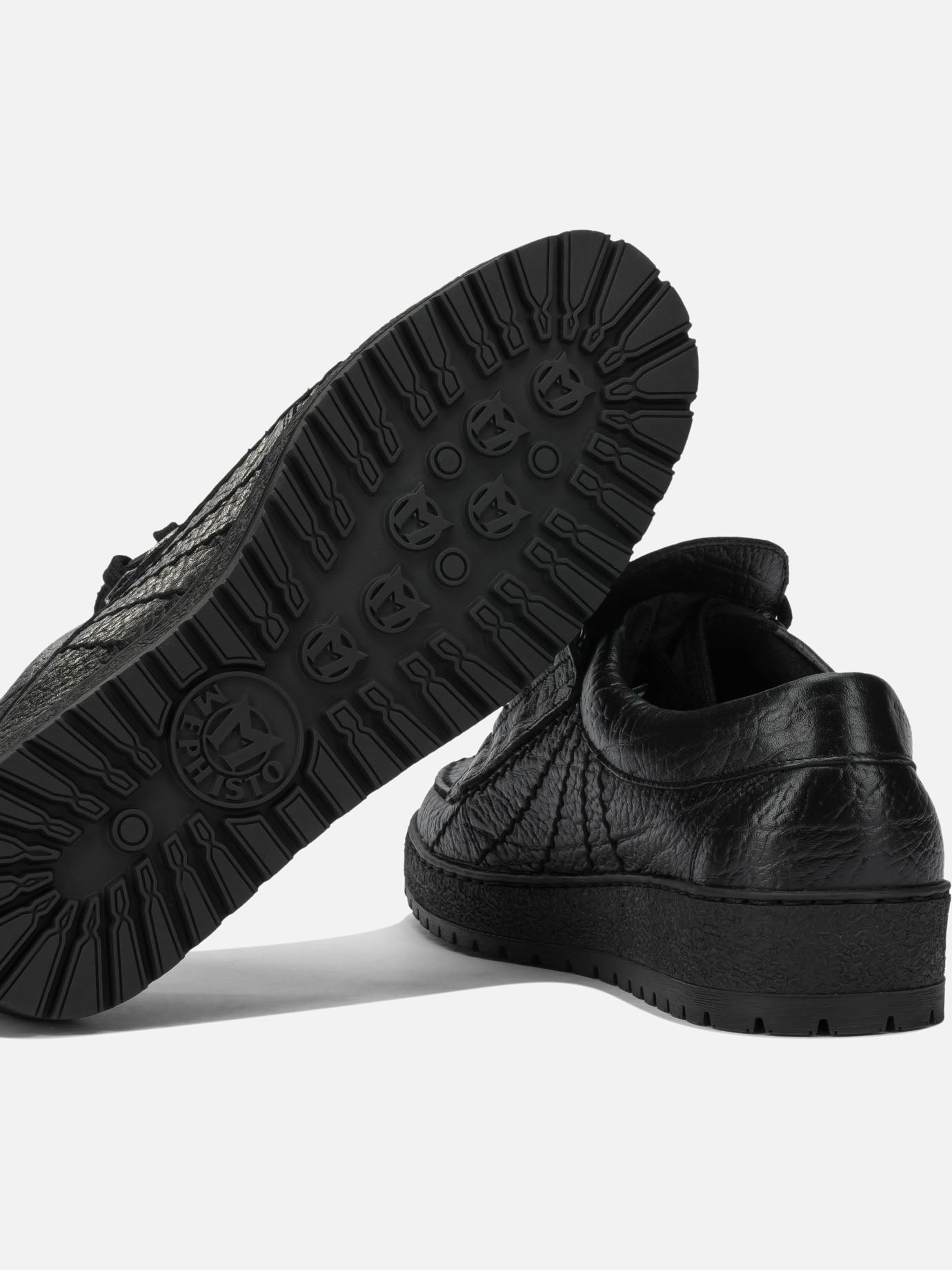 Low top sneakers 100% leather - 100% rubber Black - Mephisto Men | PDP | VIETTI Online Store | Zoom-Modal_5