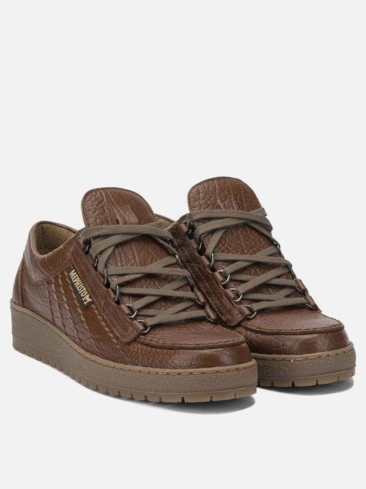 Low top sneakers 100% leather - 100% rubber Brown - Mephisto Men | PLP | VIETTI Online Store | 2