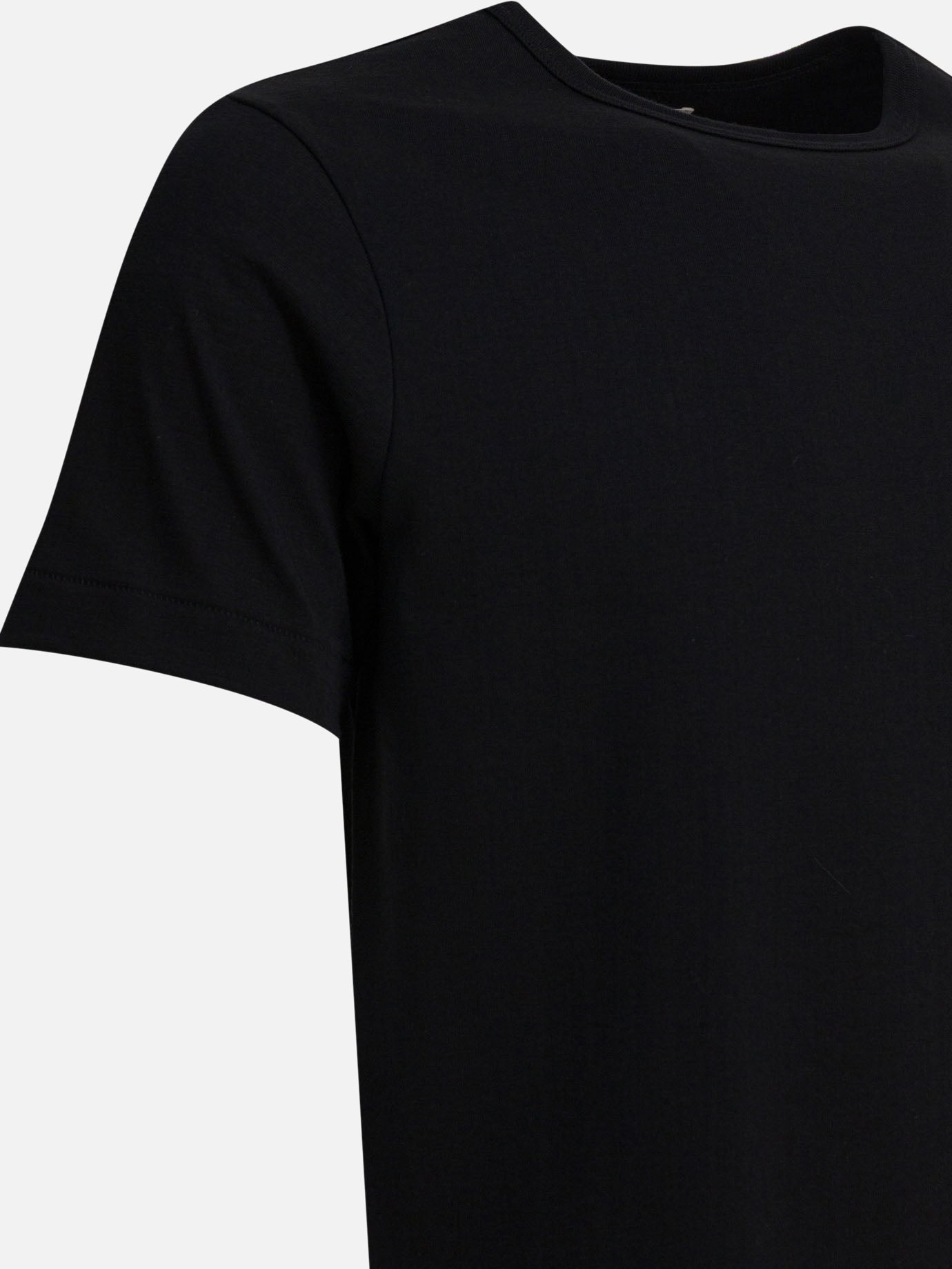 Crewneck t-shirts Solid colour Black - Merz b. Schwanen Men | PDP | VIETTI Online Store | Zoom-Modal_4