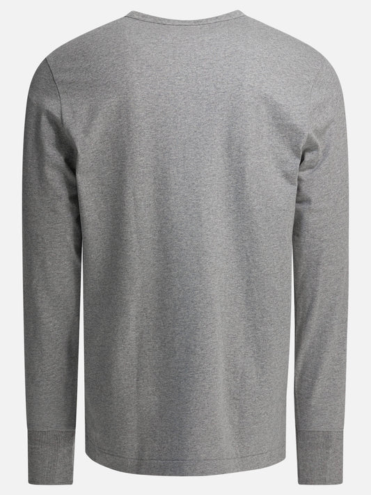 Henley t-shirts Solid colour Grey - Merz b. Schwanen Men | PLP | VIETTI Online Store | 2