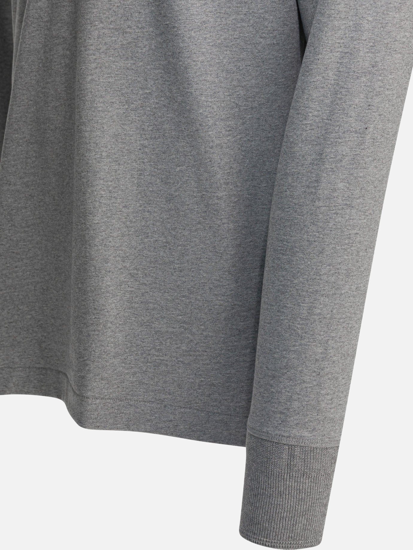 Henley t-shirts Solid colour Grey - Merz b. Schwanen Men | PDP | VIETTI Online Store | Zoom-Modal_4