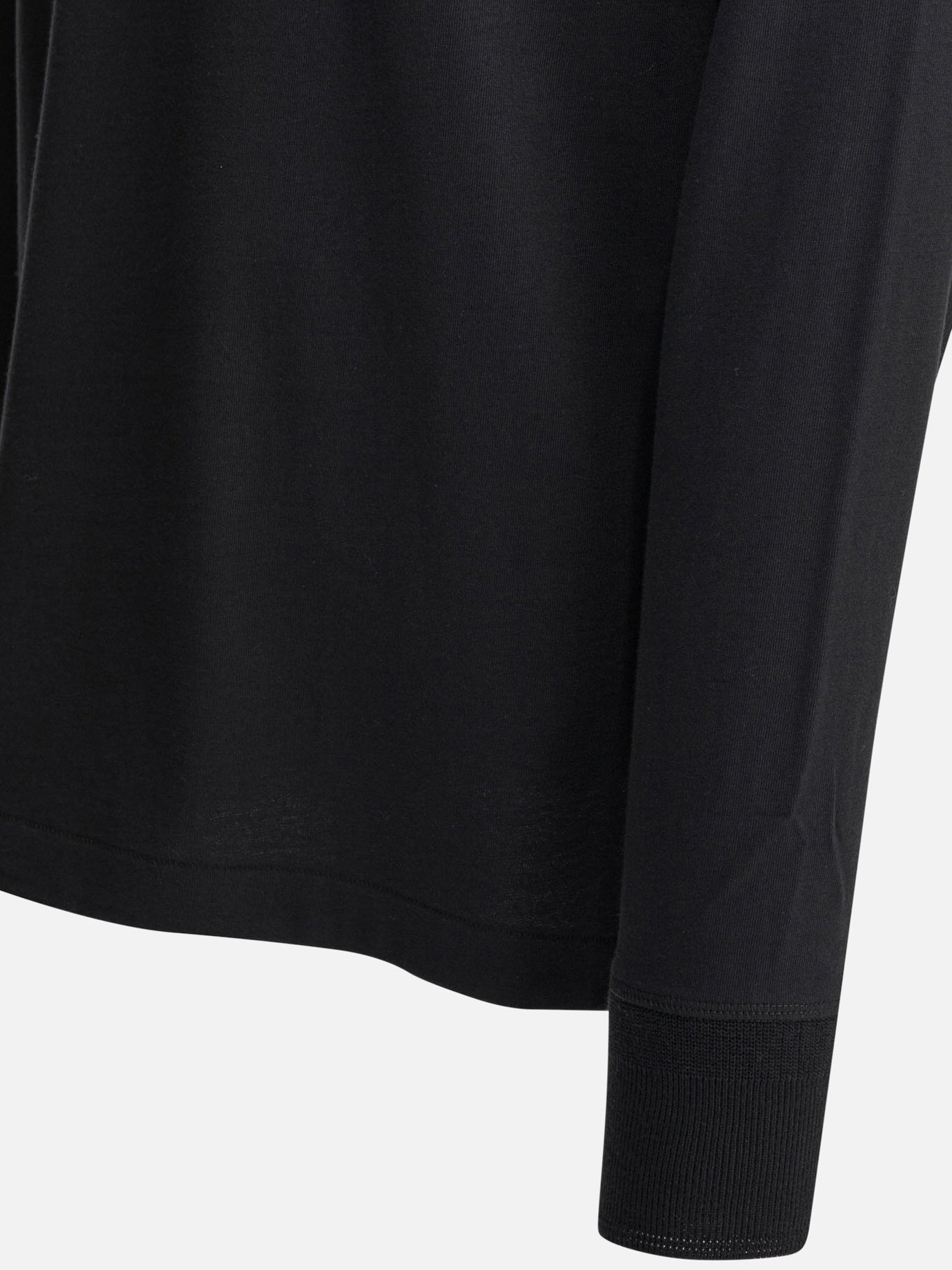 Henley t-shirts Solid colour Black - Merz b. Schwanen Men | PDP | VIETTI Online Store | Zoom-Modal_4