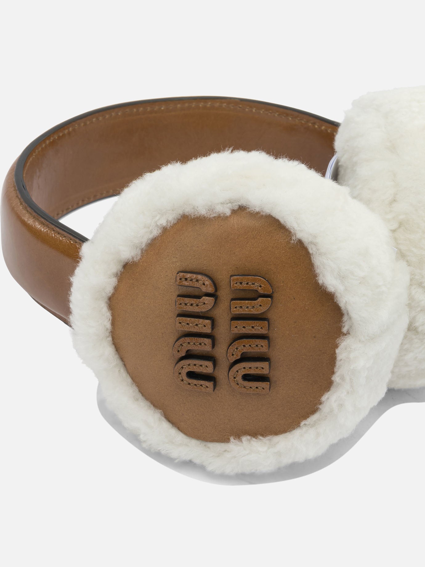 Miu Miu Earmuffs in Ovis Aries Brown