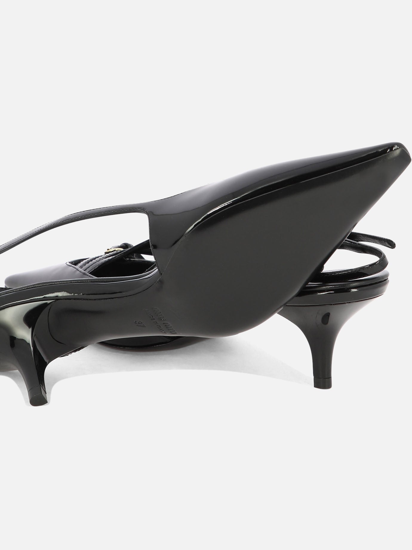 Slingbacks 100% calf leather Black - Miu Miu Women | PDP | VIETTI Online Store | Zoom-Modal_5