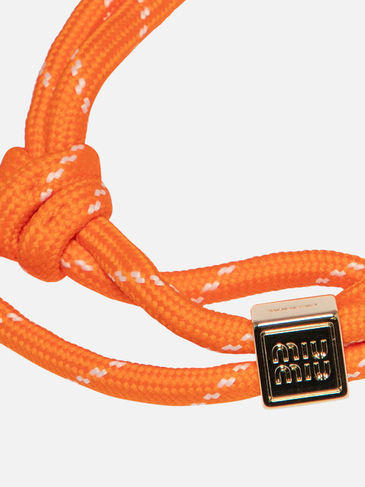 Bracelets & Anklets 100% cotton Orange - Miu Miu Women | PLP | VIETTI Online Store | 2
