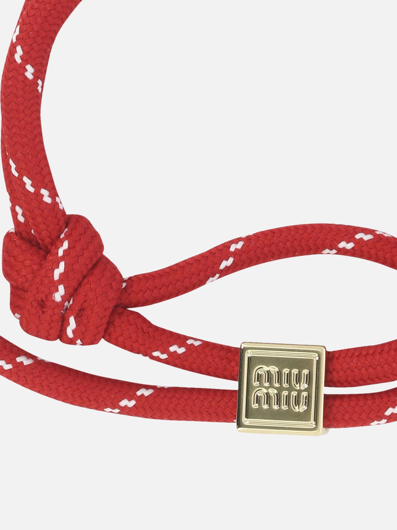 Bracelets & Anklets 100% cotton Red - Miu Miu Women | PDP | VIETTI Online Store | Zoom-Modal_2