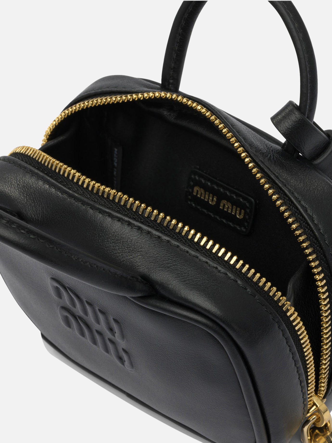 Charm 100% calf leather Nero - Miu Miu Donna | PDP | VIETTI Online Store | Zoom-Modal_5
