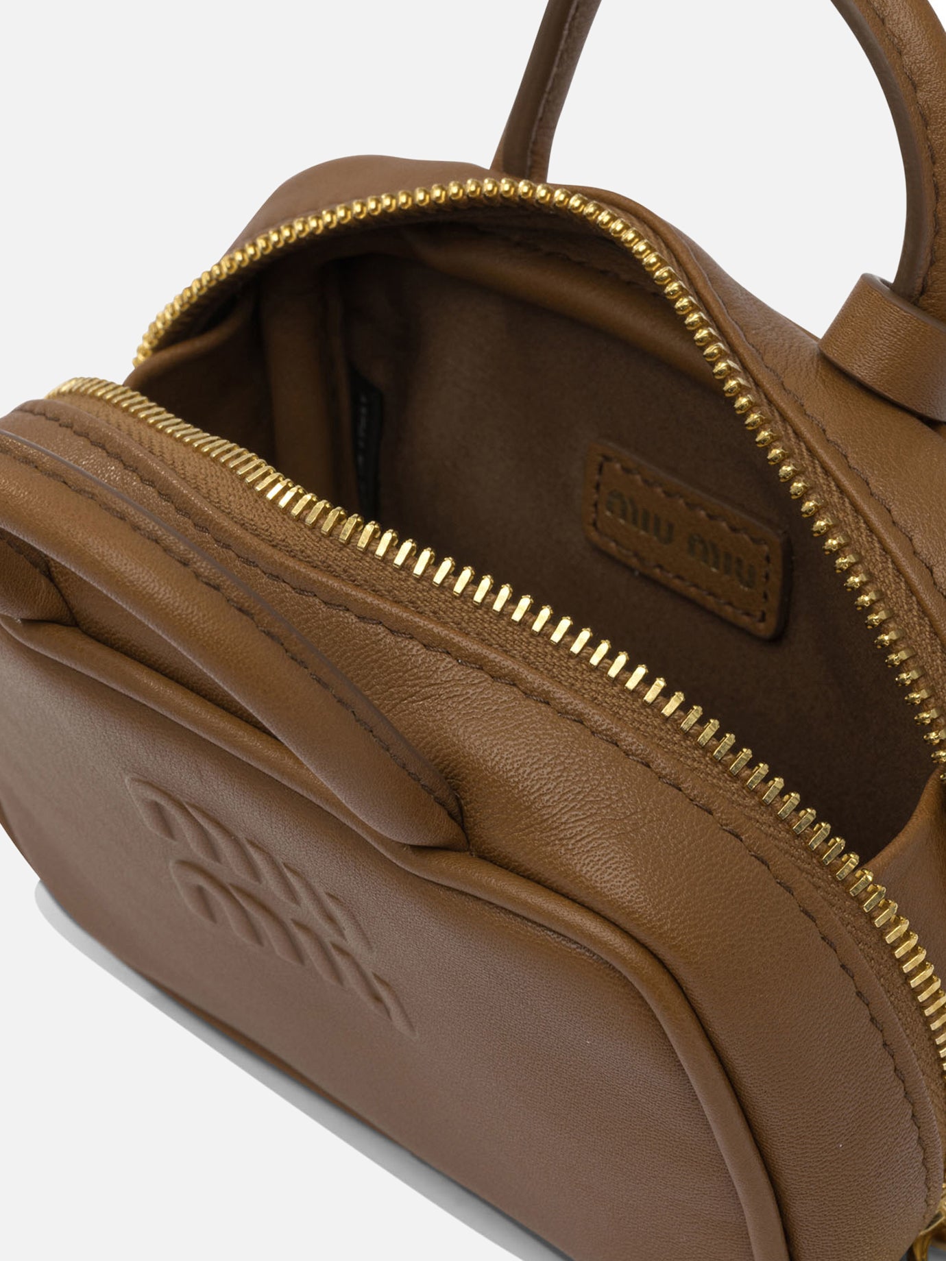 Charms 100% calf leather Brown - Miu Miu Women | PDP | VIETTI Online Store | Zoom-Modal_5
