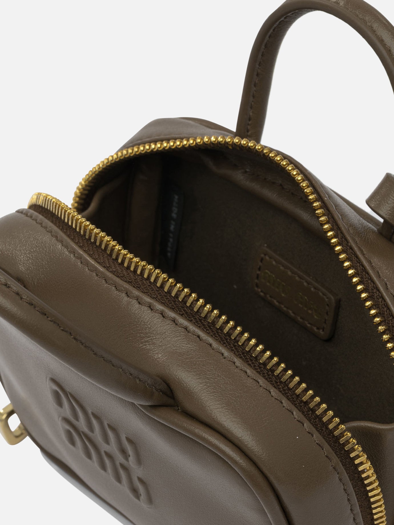 Charms 100% calf leather Green - Miu Miu Women | PDP | VIETTI Online Store | Zoom-Modal_5