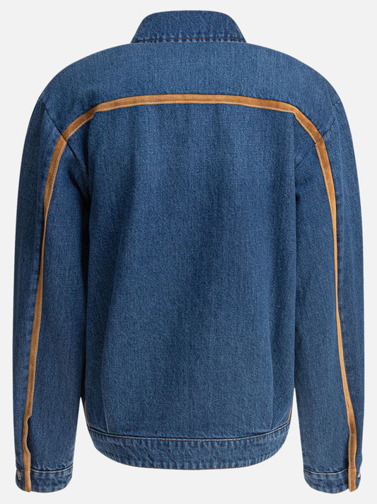 Denim jackets Logo Light blue - Miu Miu Women | PLP | VIETTI Online Store | 2