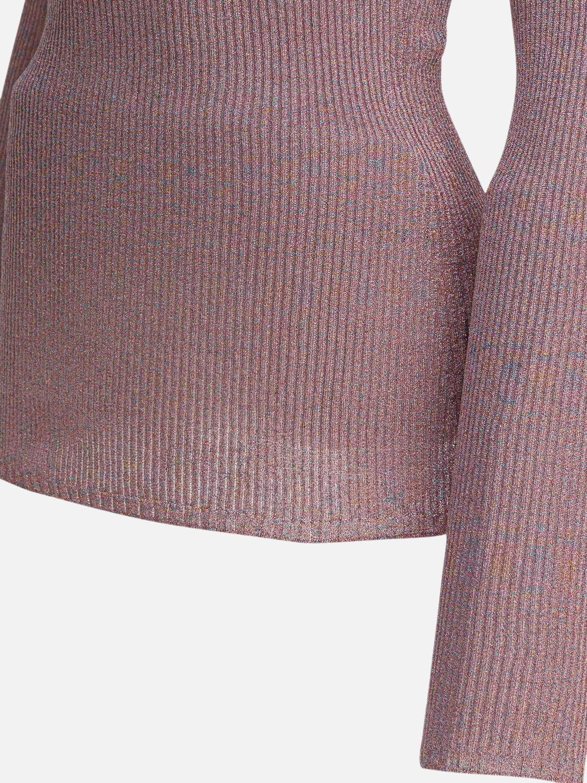 Miu Miu Wool blend v-neck sweater Pink