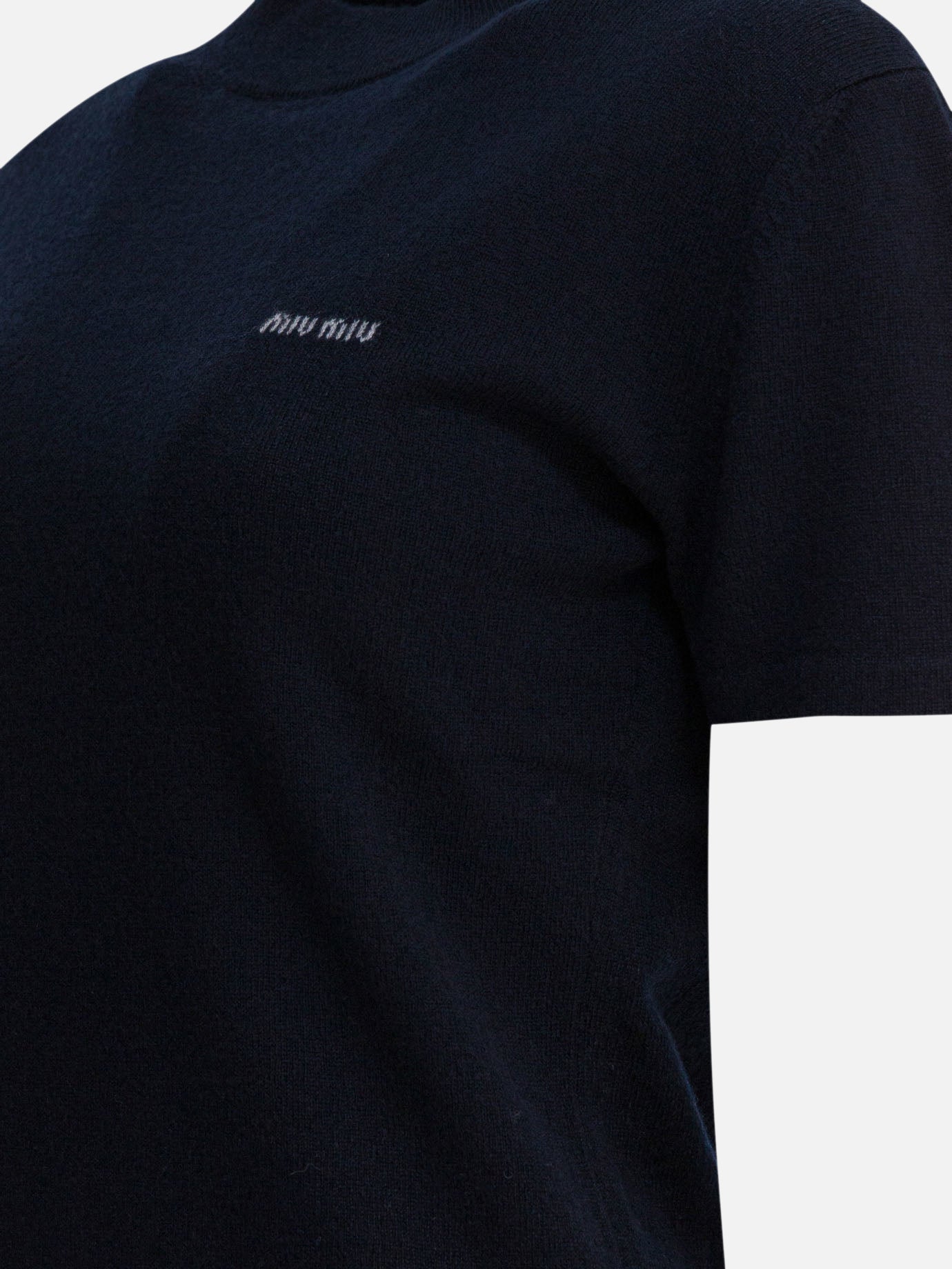 Polo shirts with buttons Logo Blue - Miu Miu Women | PDP | VIETTI Online Store | Zoom-Modal_4