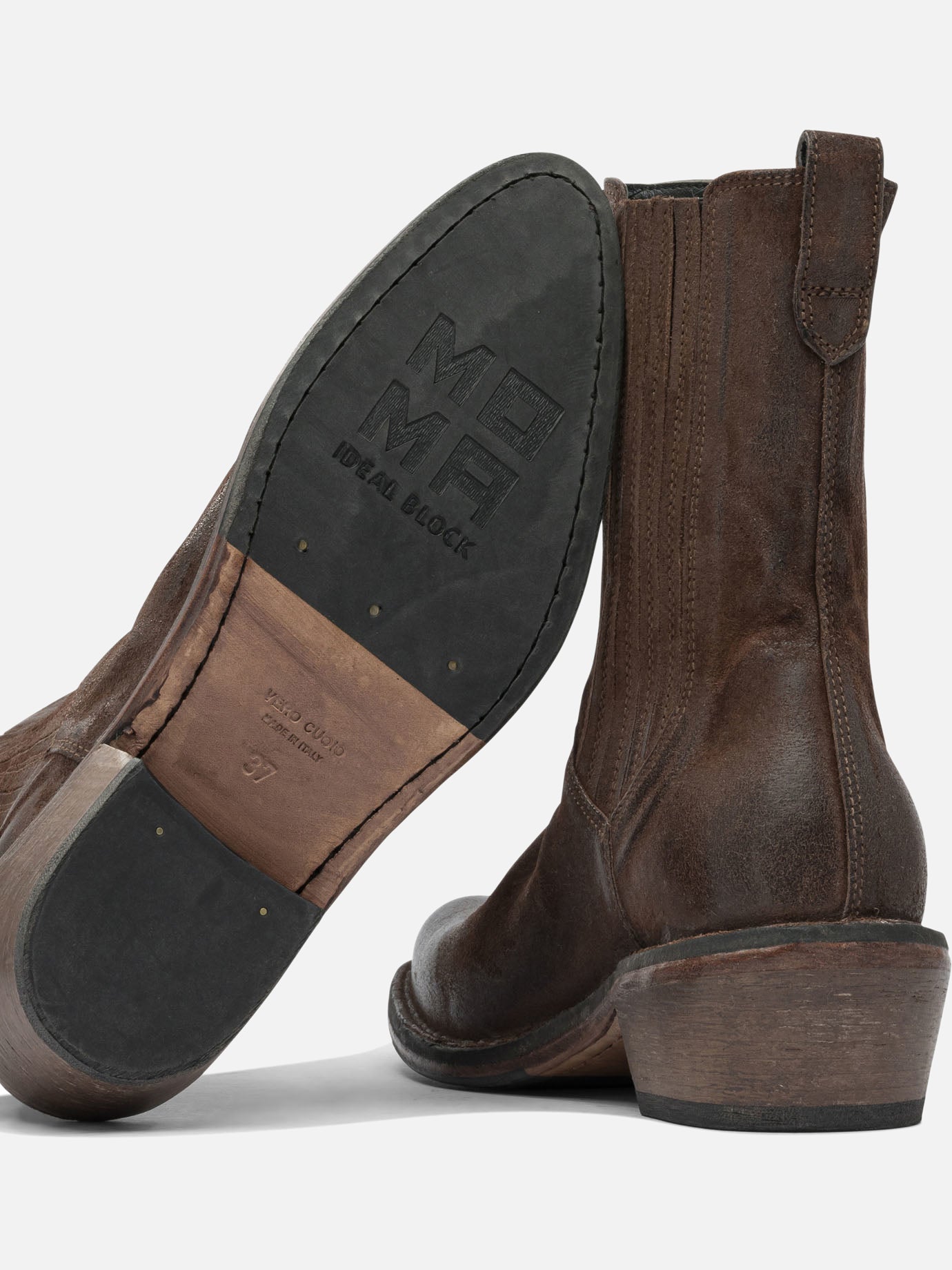 Cowboy 100% leather - 80% rubber 20% leather Brown - Moma Women | PDP | VIETTI Online Store | Zoom-Modal_5