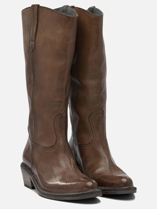 Cowboy 100% leather - 80% rubber 20% leather Brown - Moma Women | PLP | VIETTI Online Store | 2