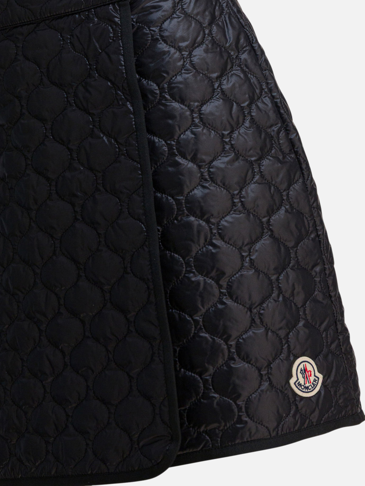 Moncler Quilted wrap skirt Black
