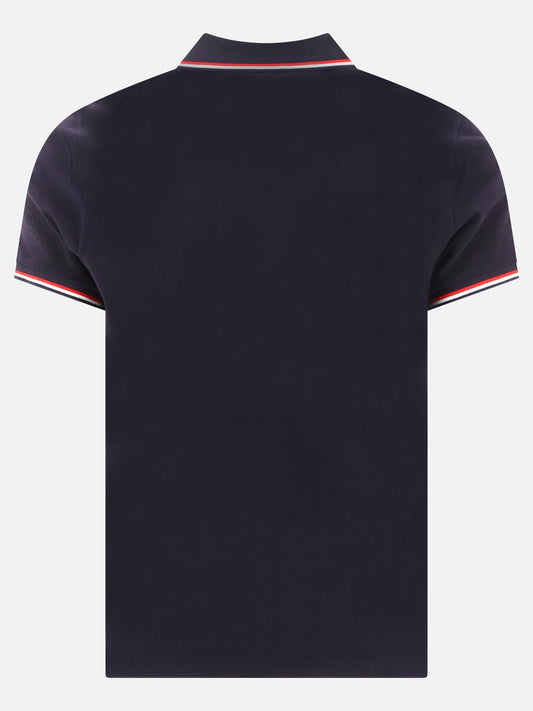 Polo shirts with buttons Logo Blue - Moncler Men | PLP | VIETTI Online Store | 2
