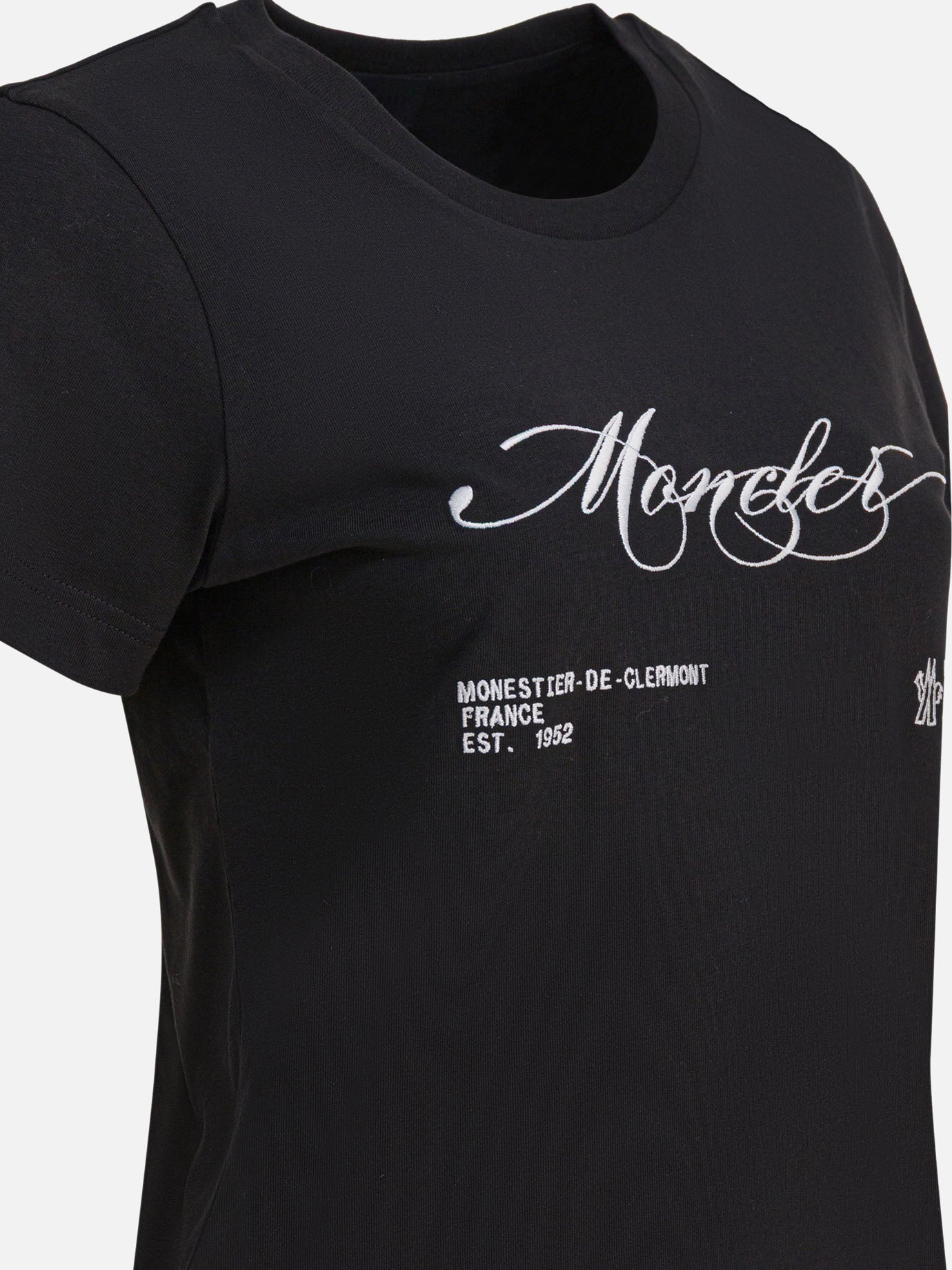Crewneck t-shirts Logo Black - Moncler Women | PDP | VIETTI Online Store | Zoom-Modal_4