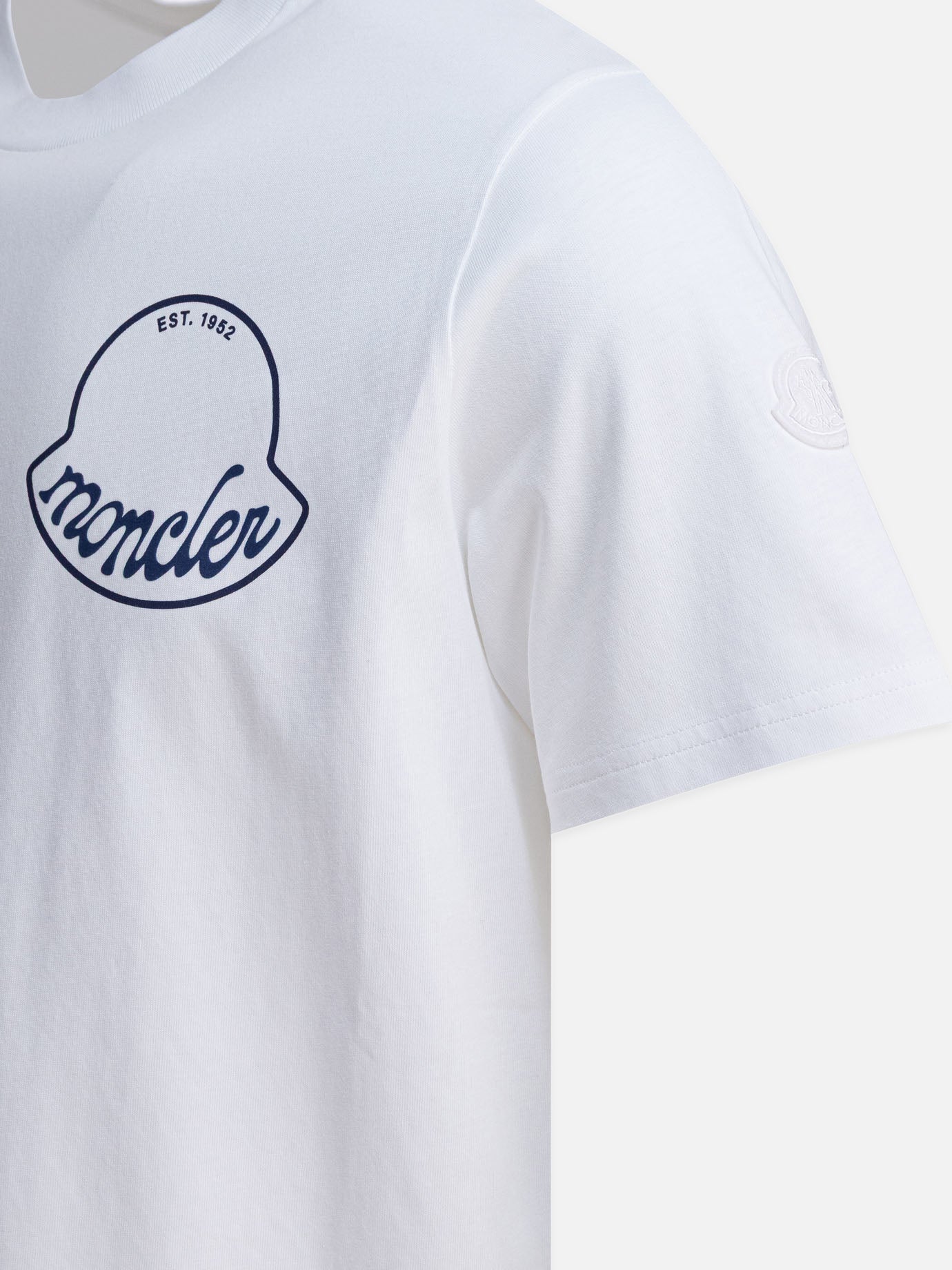 Crewneck t-shirts Logo White - Moncler Men | PDP | VIETTI Online Store | Zoom-Modal_4
