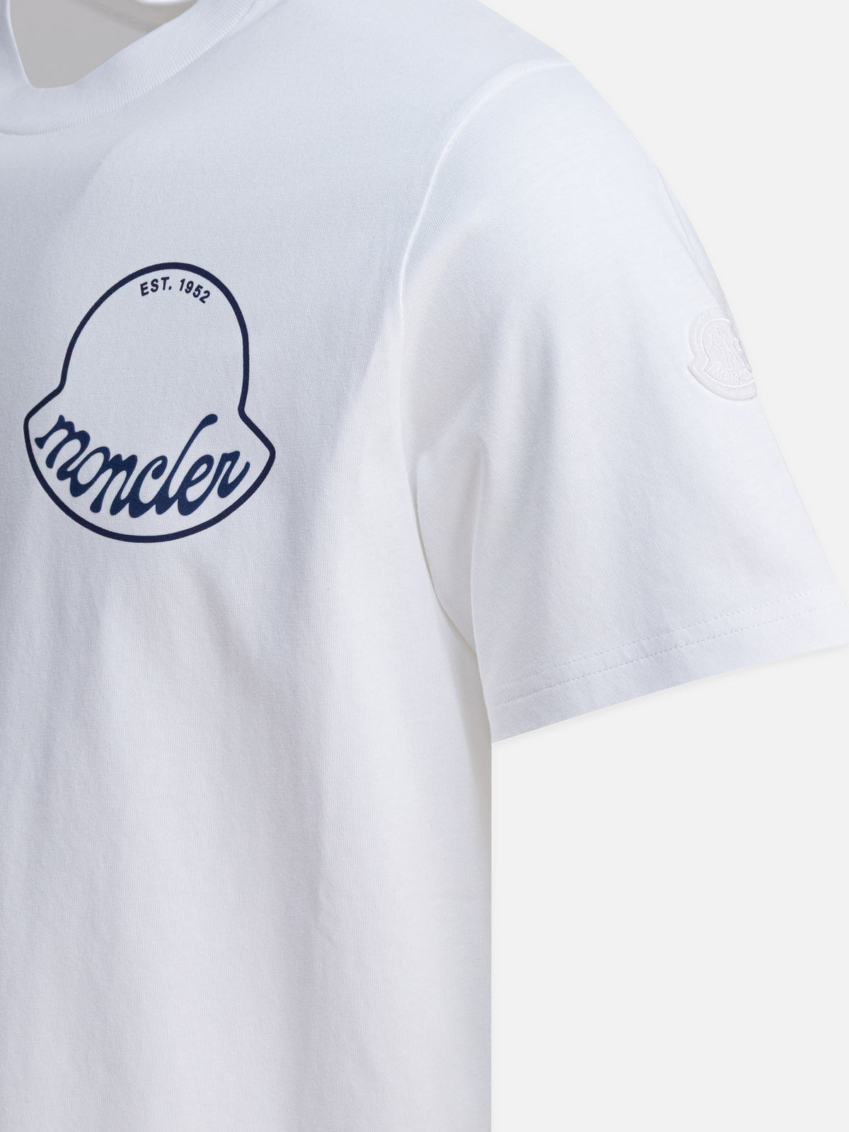 Moncler Cotton T-shirt with logo White