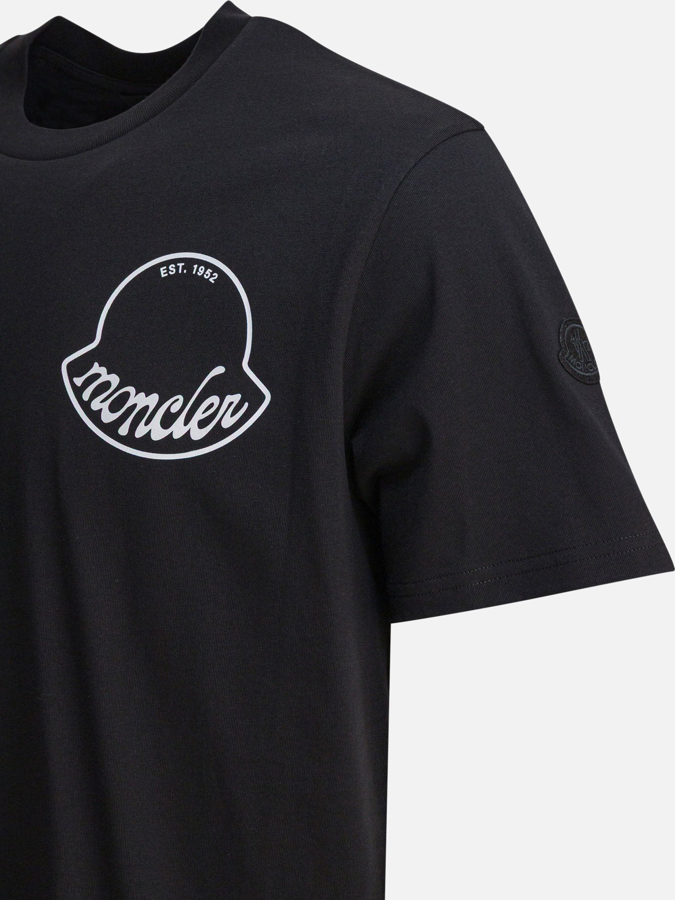 Crewneck t-shirts Logo Black - Moncler Men | PDP | VIETTI Online Store | Zoom-Modal_4
