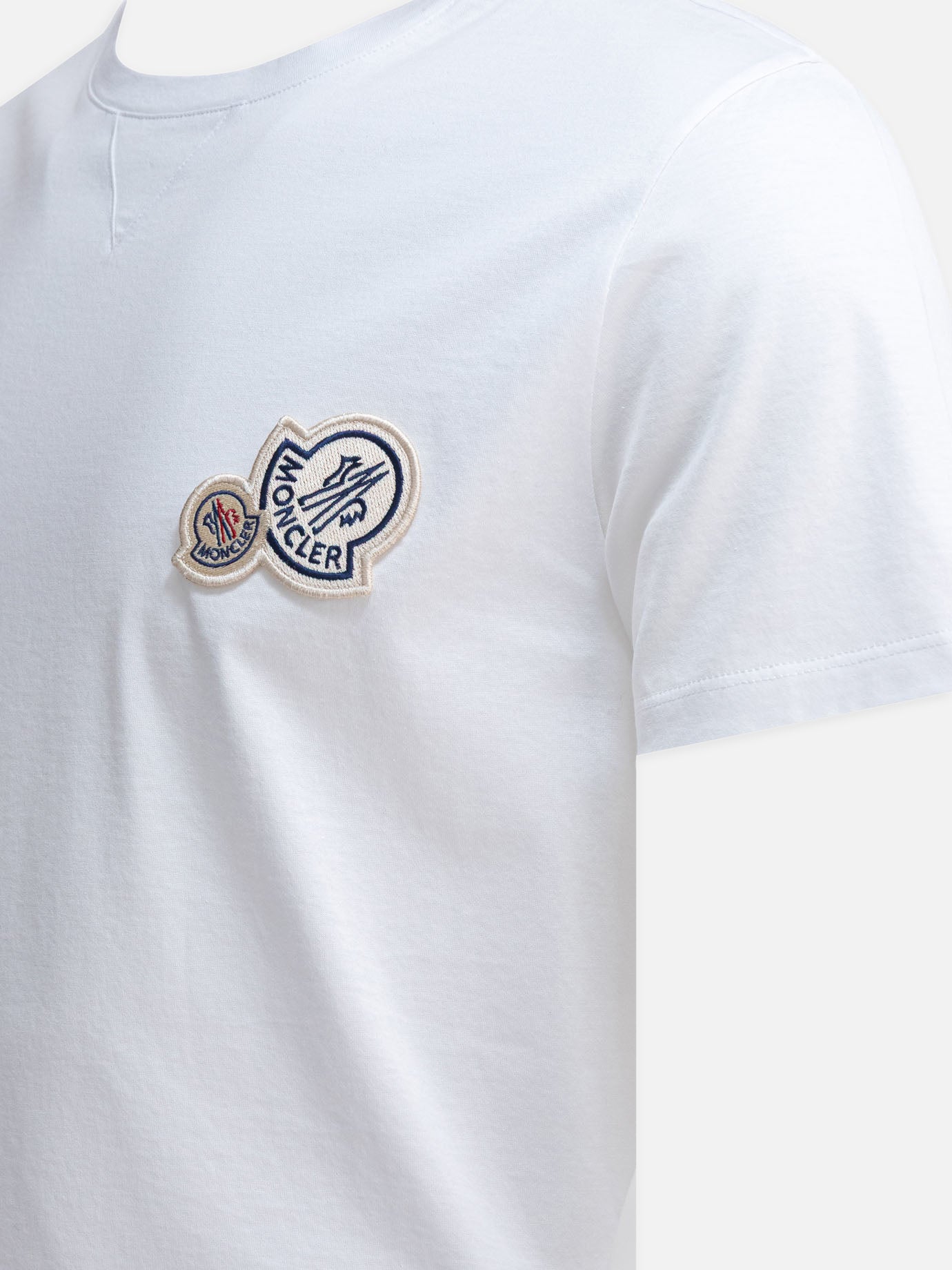 T-shirt girocollo Logo Bianco - Moncler Uomo | PDP | VIETTI Online Store | Zoom-Modal_4