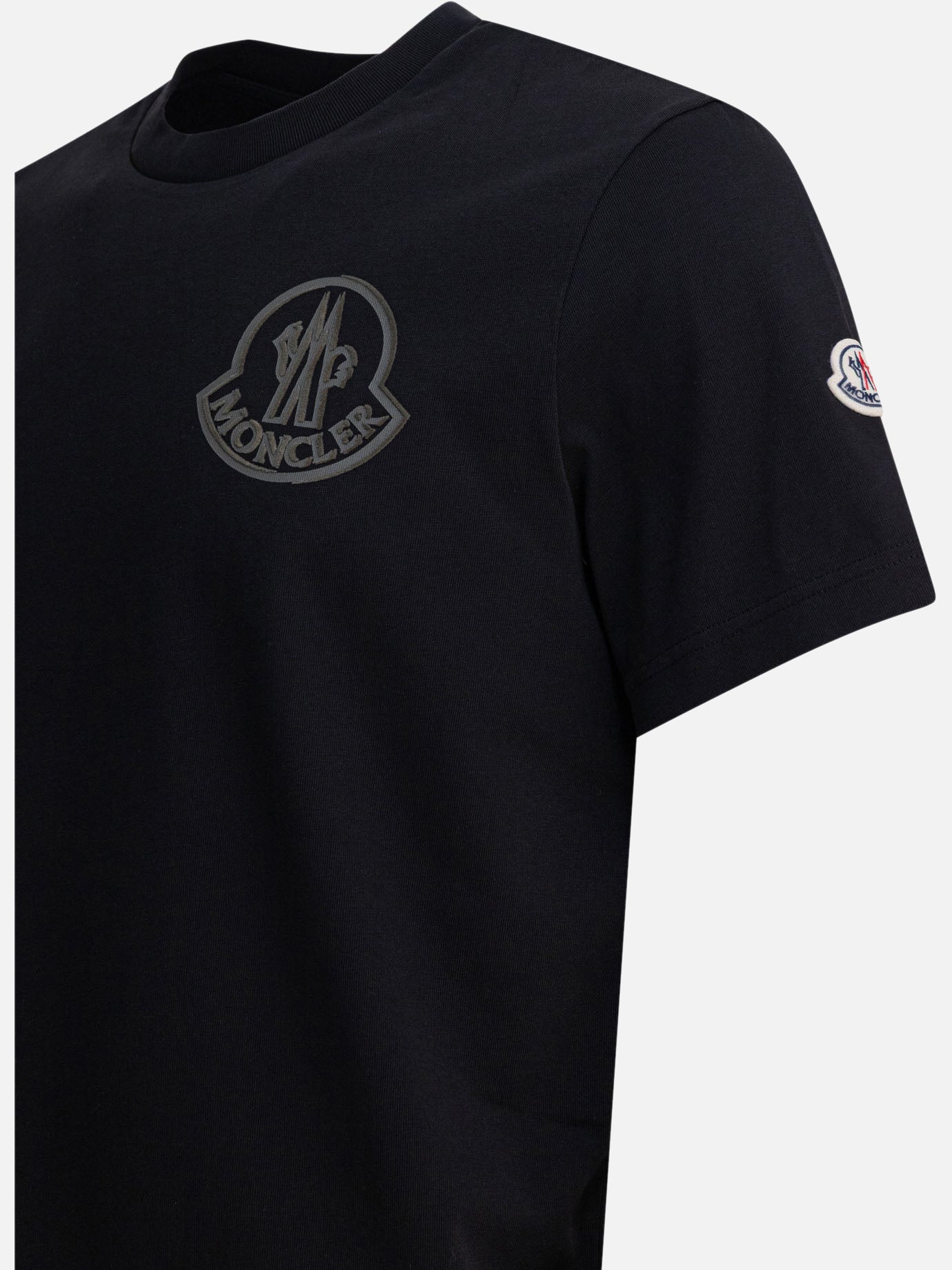 Crewneck t-shirts Logo Black - Moncler Men | PDP | VIETTI Online Store | Zoom-Modal_4