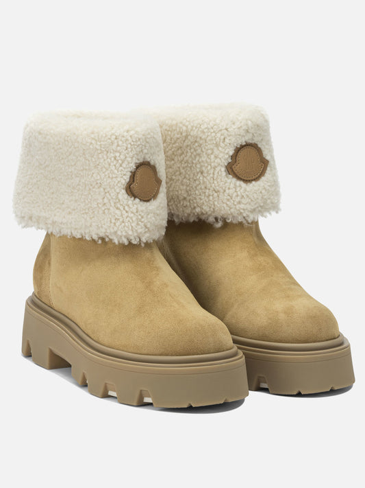 Pull-on boots 100% shearling - 100% rubber Beige - Moncler Women | PLP | VIETTI Online Store | 2